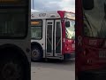 oc transpo articulated bus exiting barrhaven centre octranspo