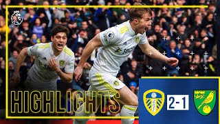 Highlights: Leeds United 2-1 Norwich City | GELHARDT SCORES INJURY-TIME WINNER! Premier League