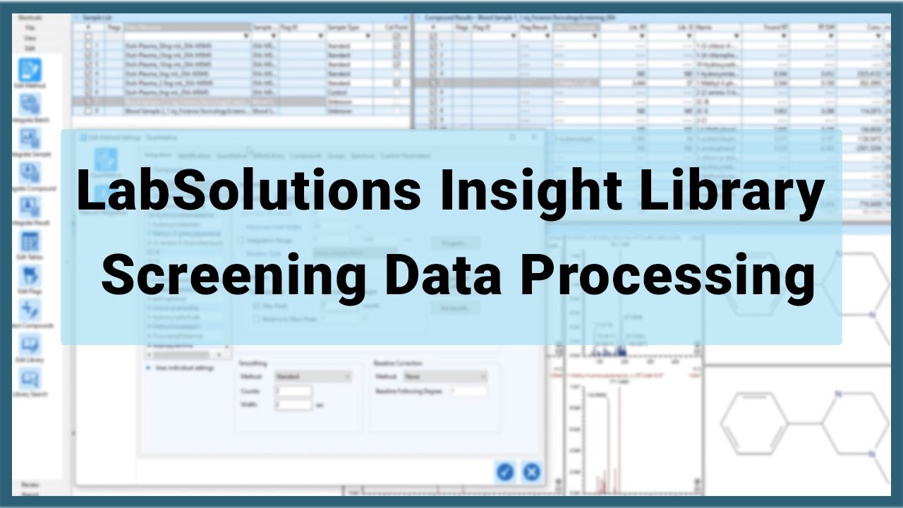 Labsolutions Insight Library Screening Data Processing Youtube