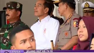 Presiden Jokowi Saksikan Gladi Resik Upacara HUT ke-74 RI