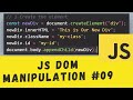 JavaScript Fundamentals: Mastering DOM Manipulation #09