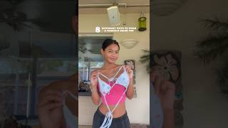 8 ways to wear a bikini top π #swimwearhack #trianglebikinitop #vacayhack