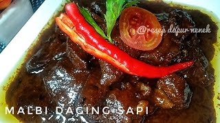 Indonesian Food - Beef Malbi Recipe without Coconut Milk