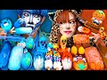 ASMR ICE CREAM TIGER BLUE PARTY 다양한 주황 블루 아이스크림 젤리 먹방 DESSERTS JELLY CANDY MUKBANG EATING SOUNDS 咀嚼音