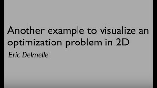 Another 2D optimization problem visualized