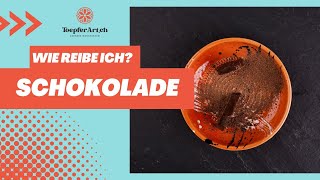 Wie reibe ich Schokolade?