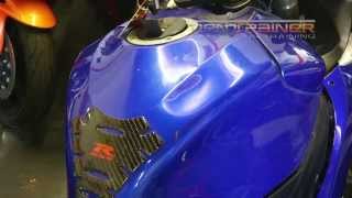 Suzuki Motorcycle Gas Tank Dent Repair Tutuorial (PDR)