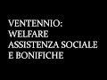 ASSISTENZA SOCIALE E BONIFICHE