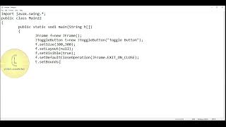 Java | Swing class 'JToggleButton' | CodeLearning