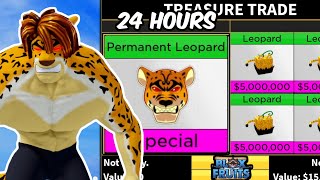 Trading PERMANENT LEOPARD for 24 Hours in Blox Fruits