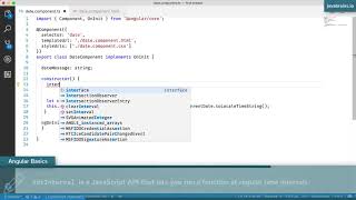 Angular 6 Basics 9 - Data binding and async