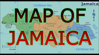 MAP OF JAMAICA