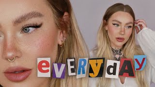 everyday makeup tutorial / bold brows & individual lashes