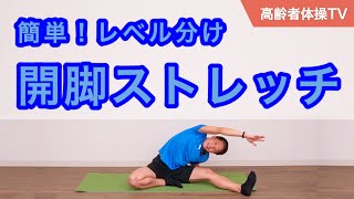 簡単！開脚ストレッチ【高齢者体操TV】