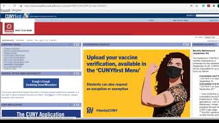CUNYfirst Vaccination Verification - A Guide for Students