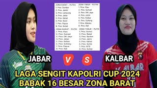 JADWAL 16 BESAR KAPOLRI CUP 2024, JAWA BARAT HADAPI MUSIH BEBUYUTAN KALIMANTAN BARAT