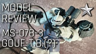 GOUF THUNDERBOLT!? - Star Gouf Custom w/ Flight Unit - MODEL REVIEW