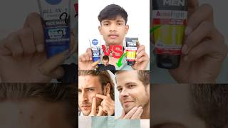 Garnier Men Acno Face Wash Vs Nivea Men Face Wash || Garnier Men Vs Nivea Men || #shortviral