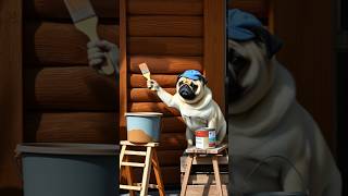 Restoring a Cozy Cabin from Master Pug is so amazing! #dog #animals #funnydogs #pug #pugs #shorts