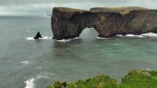 Iceland from drone. Dyrhólaey. Vík. Fjaðrárgljúfur.