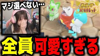 今作の御三家ポケモンが可愛すぎて選べくなるあまみｗｗｗ【ポケモンＳＶ】