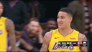 Kyle Kuzma Drops 17 Points in 4th Quarter of Lakers Win over Celtics