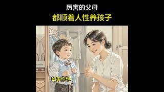 厉害的父母都顺着人性养孩子#亲子教育 #家长课堂 #育儿 #父母与孩子 #性格 #家庭教育 #心理学