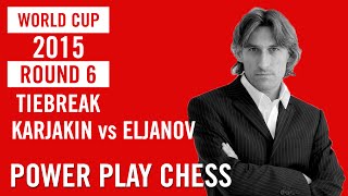 World Cup 2015 Baku Round 6 Tiebreak Karjakin vs Eljanov