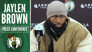 Jaylen Brown Discusses Mazzulla Ball | Celtics vs Heat
