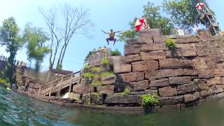 Cliff Jump to Zip Lines at Brownstone Park