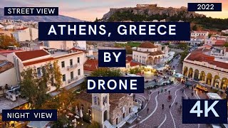 Athens Greece Europe 2022 by Drone [4K] -Athens City Tour 2022