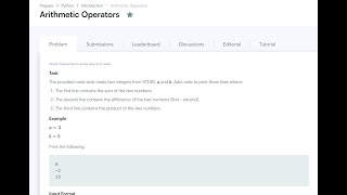 Hackerrank Python Solution | Python Arithmetic Operators | Easy Solution | #2