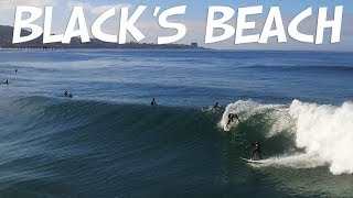 BLACK'S BEACH SURFING