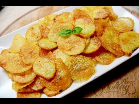 Delicious recipe for baked potato chips