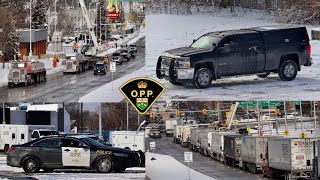 O.P.P. Keeps A Close Eye As Ambassador Bridge Reopens After Several Days Of Being Closed