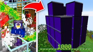 I Built The Biggest XP Farm in Minecraft Hardcore