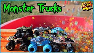 Monster Truck Monday Play at Home Monster Trucks Orbeez Lava Racing with Dad