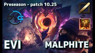 【韓国サーバー/M1】DFM Evi マルファイト(Malphite) VS JDG Yagao アカリ(Akali) MID - Patch10.25 KR Ranked【LoL】