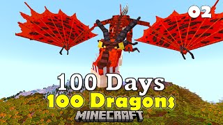 100 Days Taming 100 Dragons in Minecraft / Epi. 2: Deadly Nadders \u0026 Monstrous Nightmares