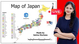 🔴Live GIS Mapping of Japan | Administrative Map in ArcGIS Pro