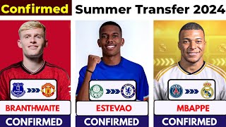🚨 NEW CONFIRMED TRANSFER SUMMER 2024, ⏳️ Branthwaite to United  ✅️, Mbappe to Madrid 🔥, Estevao to..