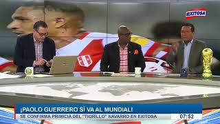 Tigrillo Navarro agradeció a sus fuentes que le permitieron dar la primicia de que Paolo Guerrero