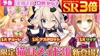 【ウチ姫】猫耳メイド姫ガチャ 24連【ロイヤルパーティ】