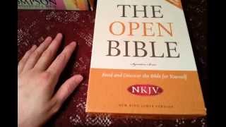 The Open Bible NKJV bonded leather review