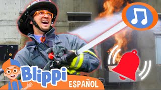 Rescate de Camión de Bomberos Blippi 🎵 Blippi Español - Canciones para niños