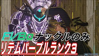 PSO2NGS バトルディア:パープル リテムデバステーターズ ランク3 Fi/Bo ソロ Sランク ナックルのみ Battledia Purple Knuckle only