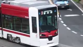 [警笛あり]長崎市電5000形 長崎駅前発車[路面電車]