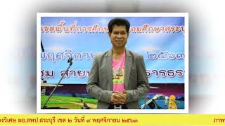 VTR ภาพบรรยากาศ ร่วมแสดงความยินดีและมอบของที่ระลึก ผอ.สุดสาคร เรืองวิเศษ