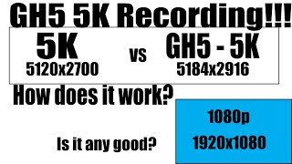 Panasonic GH5 - Recording Video in 5K - Is it worth it???