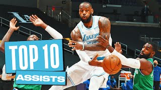 Lebron James’ Top 10 Assists from the 2020-21 NBA Season!